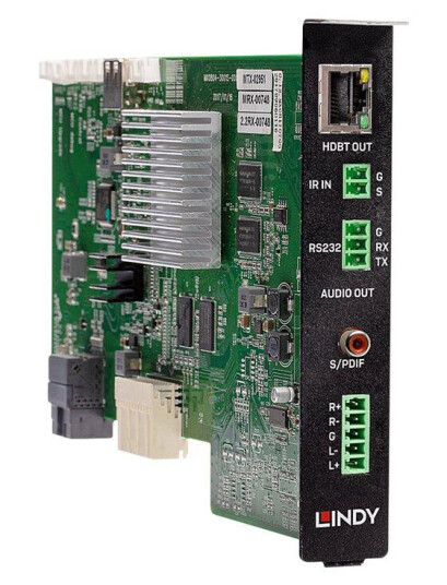 LINDY Single Port HDBaseT Output Board - utvidelsesmodul - HDBaseT x 1 + lyd x 1 + digital audio x 1