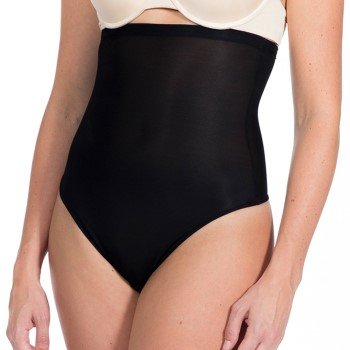 Magic Truser Hi Waist Thong Svart polyester Medium Dame Magic Truser Hi Waist Thong Svart polyester Medium Dame