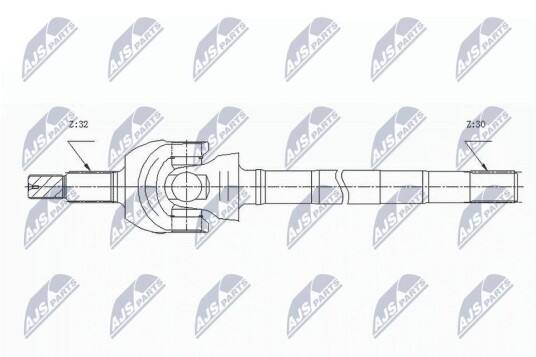 Nty Drivaksel NTY NPW CH 124