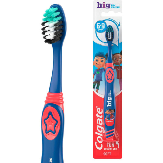 Colgate Barnetannbørste 69 år  Big Kids Smiles (Soft) BLÅ
