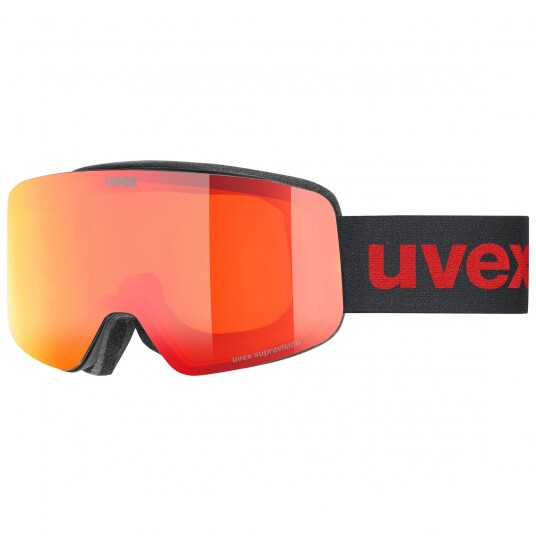 Uvex pwdr FM Skibriller Junior Black Matt/Red Onesize