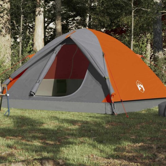  telt for camping 3 personer oransje vanntett