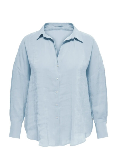 ONLY Carmakoma Carzazima L/S Loose Shirt Wvn Noos Blue 42 ONLY Carmakoma Carzazima L/S Loose Shirt Wvn Noos Blue 42