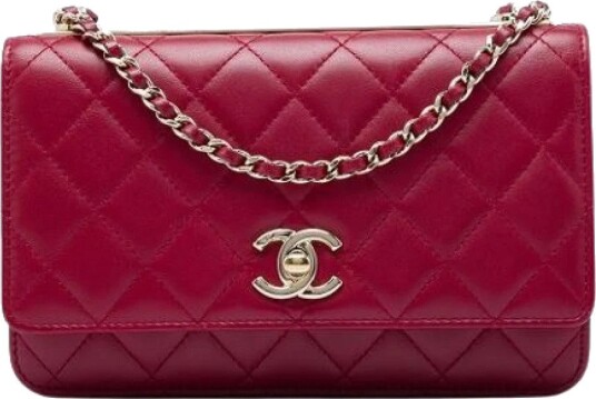 Chanel Vintage Dame Pre owned Rød ONE SIZE, Chanel Vintage Dame Pre owned Rød ONE SIZE,
