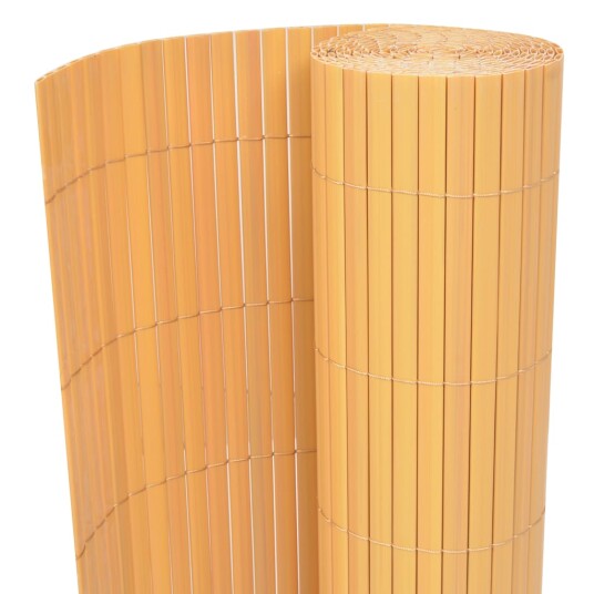 Hagegjerde Dobbeltsidig PVC 150x300 cm Gul