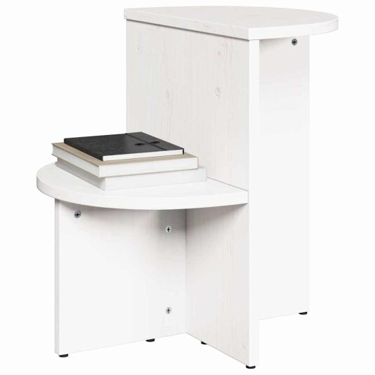 Sidetabell Hvit 50 x 40 x 50 cm Massiv furu tre