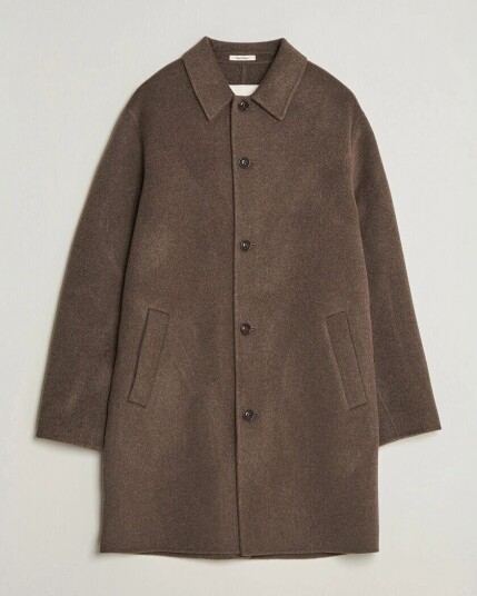 Gant Handstitched Wool/Cashmere Top Coat Shadow Brown