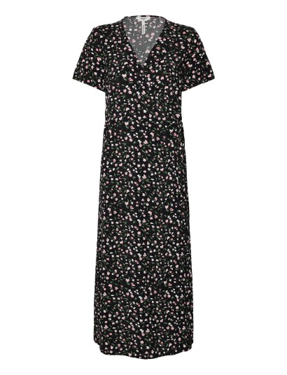 Object | Objema Elise S/S Long Wrap Dress Rep . C | 34