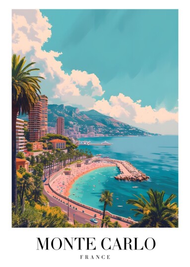 Plakat Monte Carlo Utsikt