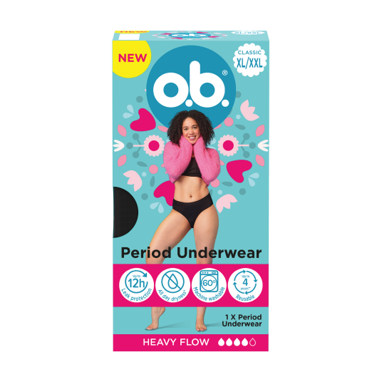 o.b. Menstruse Str. XL/XXL svart 1 stk. o.b. Menstruse Str. XL/XXL svart 1 stk.
