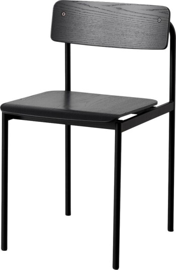 Moebe Offset Spisestuestol Sort/ Sort Moebe Offset Spisestuestol Sort/ Sort