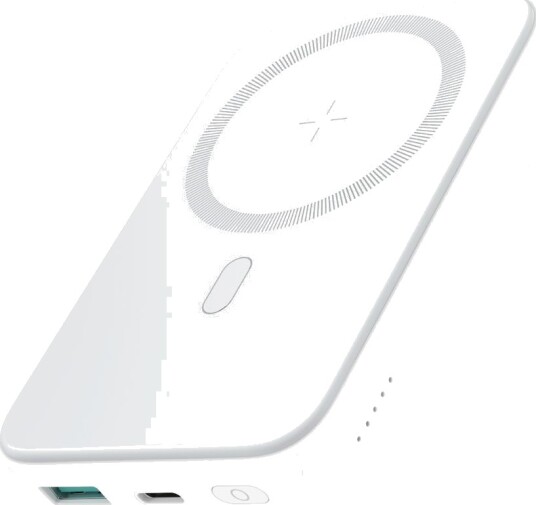 SiGN Magnetic Wireless Mini Powerbank 10000mAh, USB-C, USB-A Hvit SiGN Magnetic Wireless Mini Powerbank 10000mAh, USB-C, USB-A Hvit