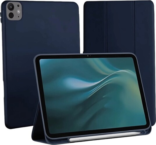 Etteri etui for Apple iPad Pro 2024 - mørkeblått / beskyttelsesetui for iPad Pro Etteri etui for Apple iPad Pro 2024 - mørkeblått / beskyttelsesetui for iPad Pro