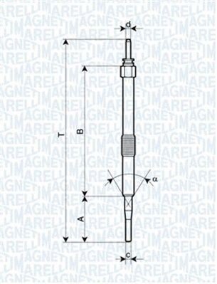 Glødeplugg MAGNETI MARELLI 062900033304