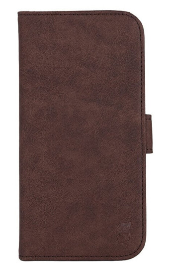 Gear Magseries Flip-cover brun til iPhone 15 Plus med 3 kortlommer