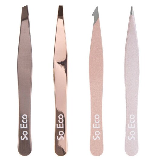 So Eco Rose Gold Tweezer Set