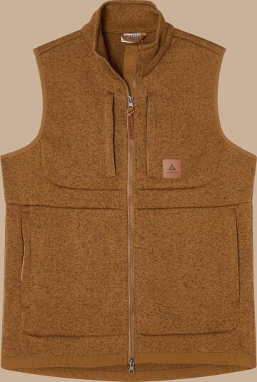 Garphyttan Men"s Valdez Flatfleece Vest Tobacco Melange XL