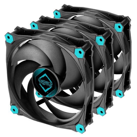 Iceberg Interactive IceGALE Silent PWM-120mm Black (3er Pack) Iceberg Interactive IceGALE Silent PWM-120mm Black (3er Pack)