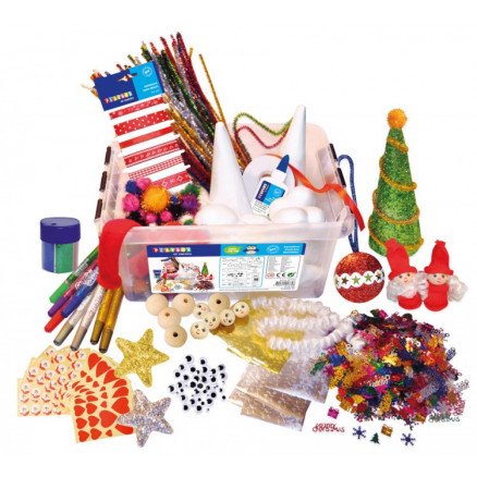 Playbox Kreativ hobbyeske jul 3000 brikker 33x24,5x15cm Playbox Kreativ hobbyeske jul 3000 brikker 33x24,5x15cm