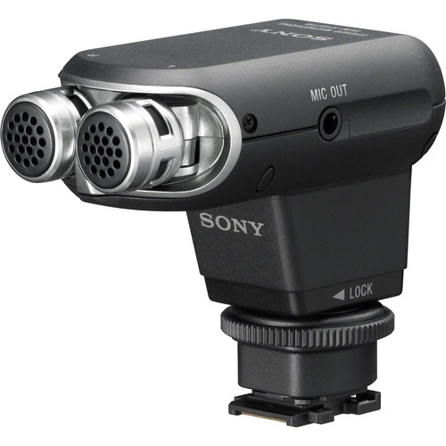 Sony ECM-XYST1M Stereo Kameramikrofon med Unidirectional Retningskarakteristikk - Svart