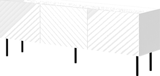 Munkedal TV-benk 166 cm - Hvit