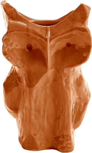 After Midnight Owl vase L Orange