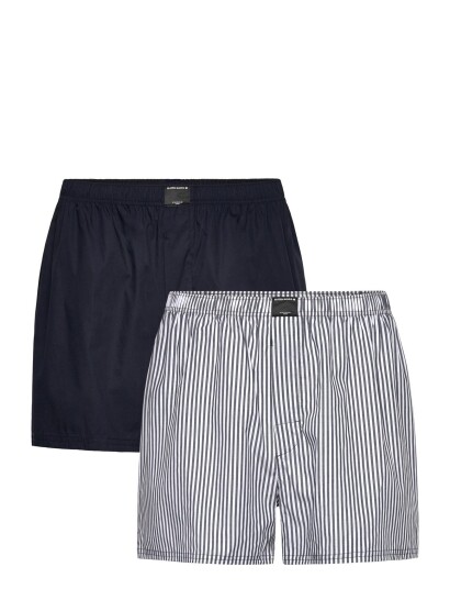 Björn Borg Cotton Stretch Woven Boxer Shorts 2P Navy XL Björn Borg Cotton Stretch Woven Boxer Shorts 2P Navy XL