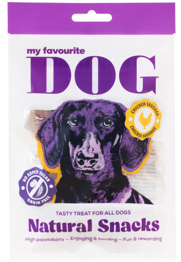 Kyllingpølse 72 g - Naturlige hundegodbiter fra My Favourite Dog