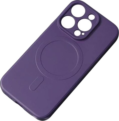 Hurtel MagSafe Compatible Silicone Case for iPhone 15 Pro Max Silicone Case Purple