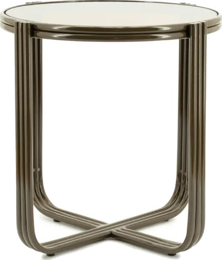 By Boo Groovy sidebord   brunt 42,5x42,5x42,5 cm