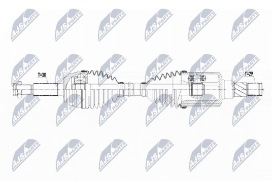 Nty Drivaksel NTY NPW CH 074 Nty Drivaksel NTY NPW CH 074