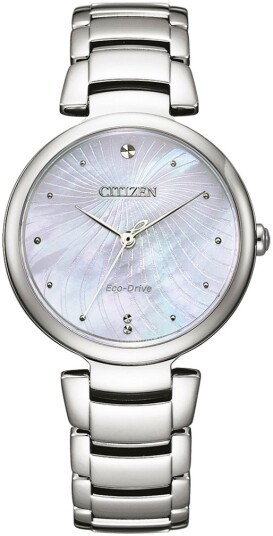 Citizen Dameklokke EM0850 80D Elegance Hvit/Stål Ø31 mm Citizen Dameklokke EM0850 80D Elegance Hvit/Stål Ø31 mm