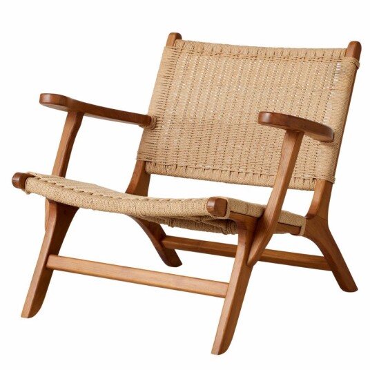 Cinas Saga loungestol Teak/natur