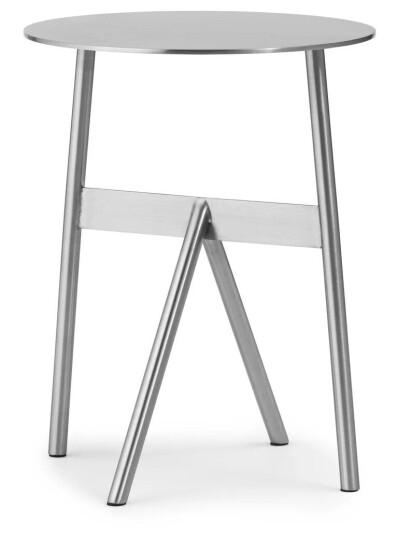 Normann Copenhagen Stock Table sidebord Ø 37 cm H: 46 cm Stainless Steel