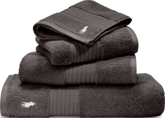 Ralph Lauren Home Player Guest Towel Black 40X75CM Ralph Lauren Home Player Guest Towel Black 40X75CM