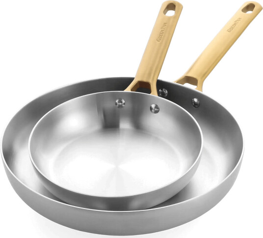 Greenpan Greenpan Padova Ubehandlet Sæt 2 Dele: Stegepande 20 + 28 Cm Silver ONE SIZE