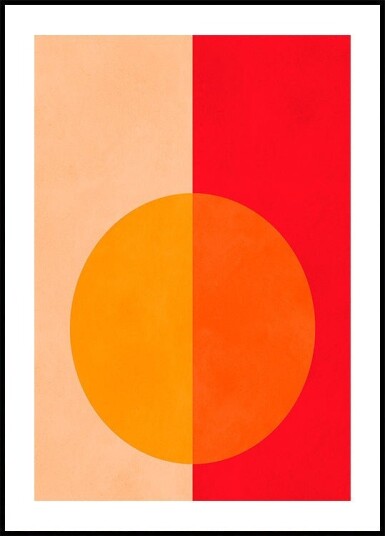 Bold Bisected Circle Plakat Plakat / 40x50cm