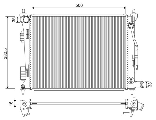 Radiator VALEO 701342