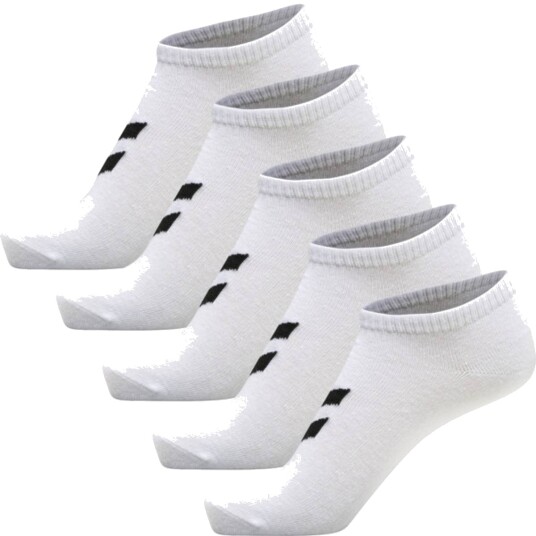 Hummel Match me 5-pack ankelsokker til barn bright white