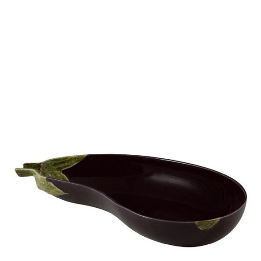 Bordallo Pinheiro   Aubergine serveringsbolle 1,6L lilla/grønn