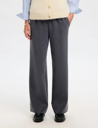 Selected Slfpatricia Mw Wide Pant B - Grey - 34