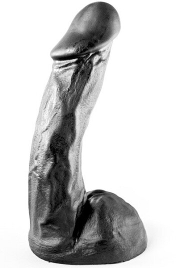 All Black Anal Dildo 23 cm