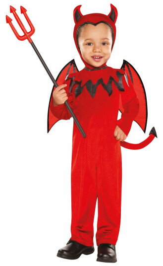 Amscan International Djevel Jumpsuit Barn Karnevalskostyme  XSmall