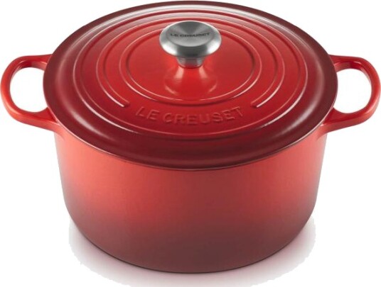 Le Creuset Rund støpejernsgryte 6,3L/26 cm cerise