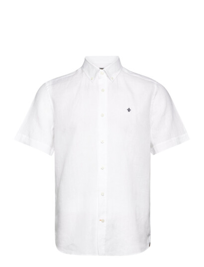 Morris Douglas Bd Linen Shirt Ss - White - M Morris Douglas Bd Linen Shirt Ss - White - M