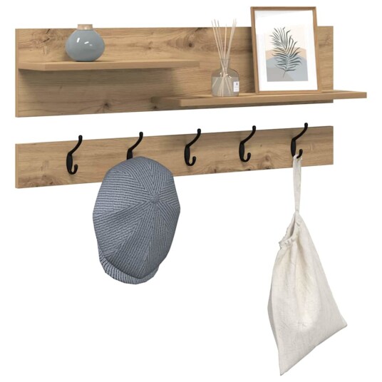 Vegghengt kleshenger artisan eik 90 x 15 x 36 cm Konstruert tre Vegghengt kleshenger artisan eik 90 x 15 x 36 cm Konstruert tre
