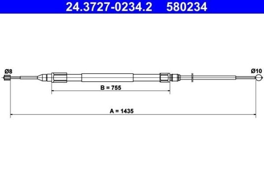 Bremsewire ATE 24.3727 0234.2