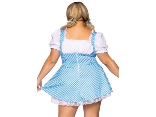 Blå Gingham Kjole, Plus Blå Gingham Kjole, Plus