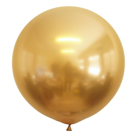 Ballongkungen AB Lateksballonger Professional Superstore Gold Chrome - 2-pakning