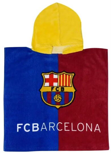 Licens Badeponcho - 100 % mykt bomulls badehåndkle - 50x100 cm - FC Barcelona håndkle Licens Badeponcho - 100 % mykt bomulls badehåndkle - 50x100 cm - FC Barcelona håndkle